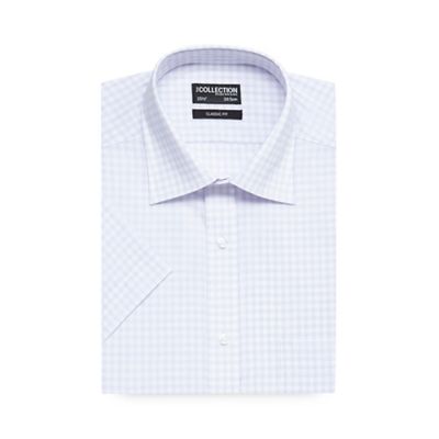 The Collection Lilac checked short sleeve shirt
